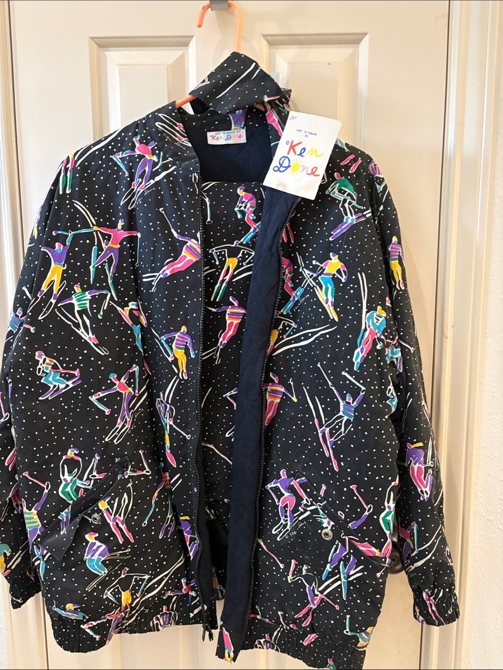 Ken Done Women's Black Ski-Print Jacket